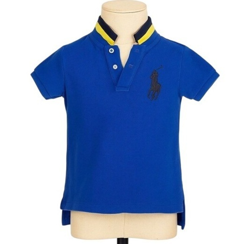 Polo Ralph Lauren Boys Size 4 Short Sleeve‎ Rugby Shirt 4 Pony Regular Fit